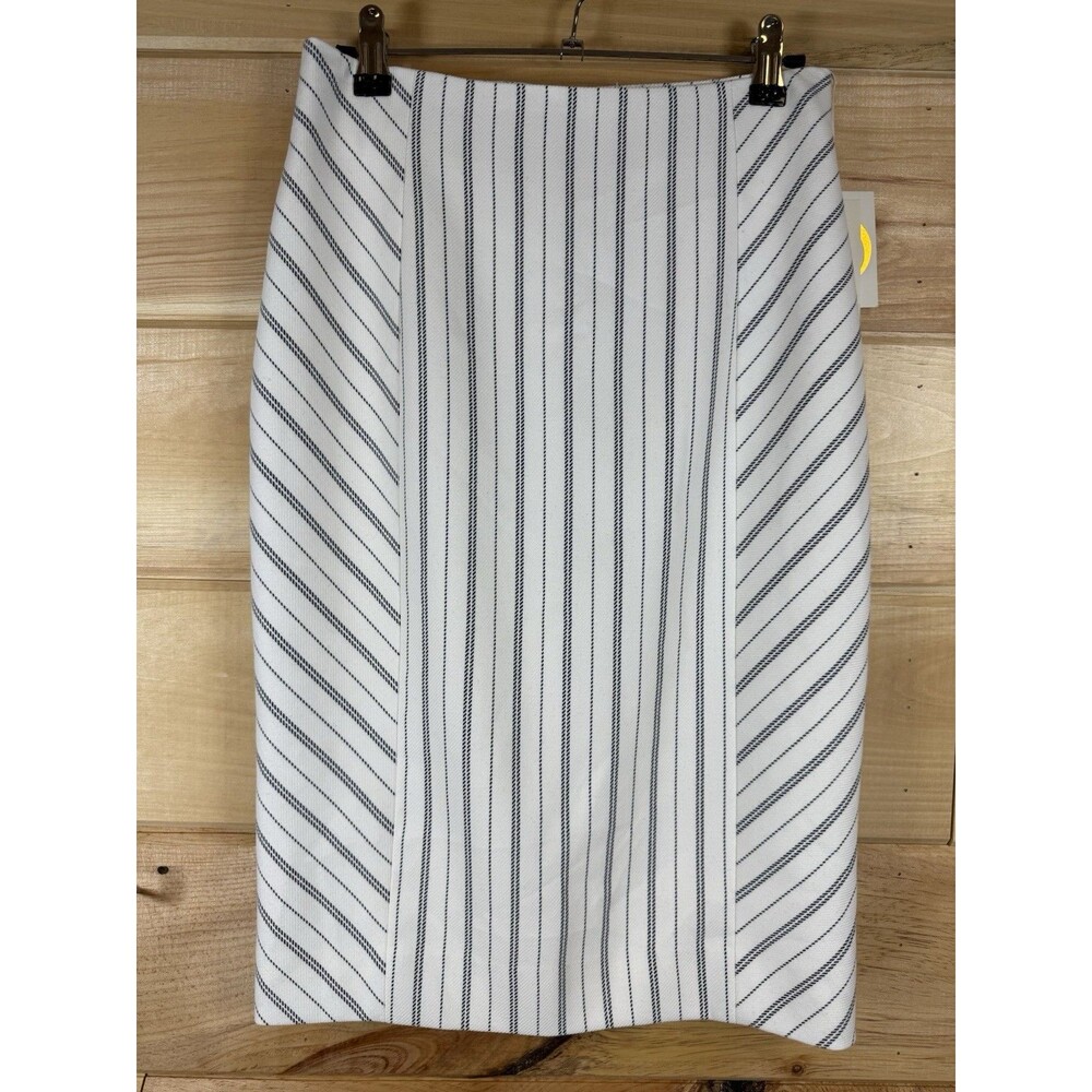 Etcetera, Pencil Skirt featuring a white and black pinstripe Women’s 2 NWT! - Picture 2 of 5